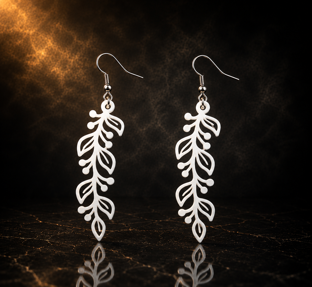 Pendientes hojas