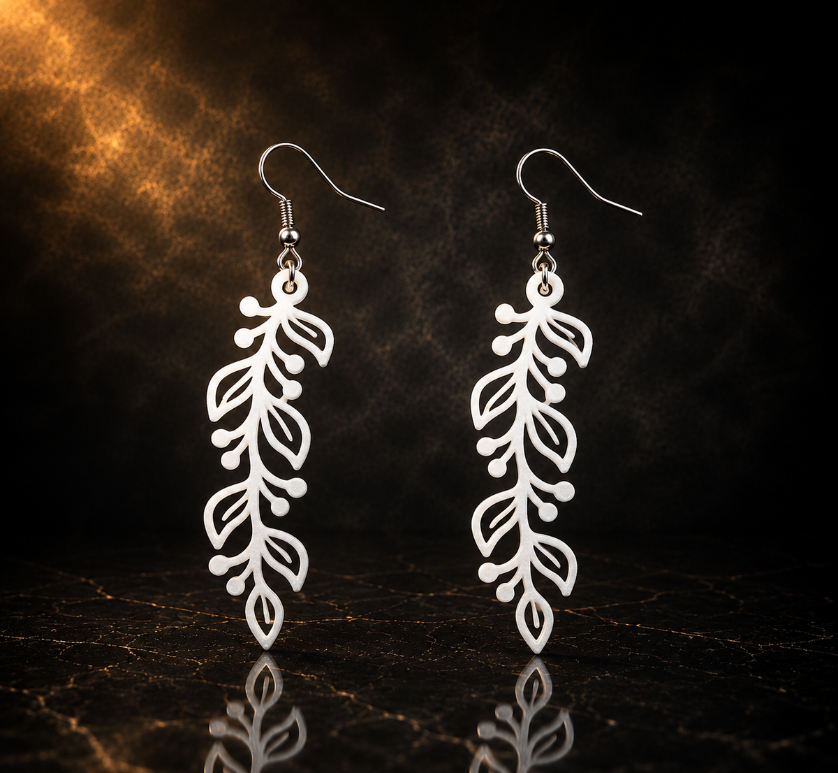 Pendientes hojas