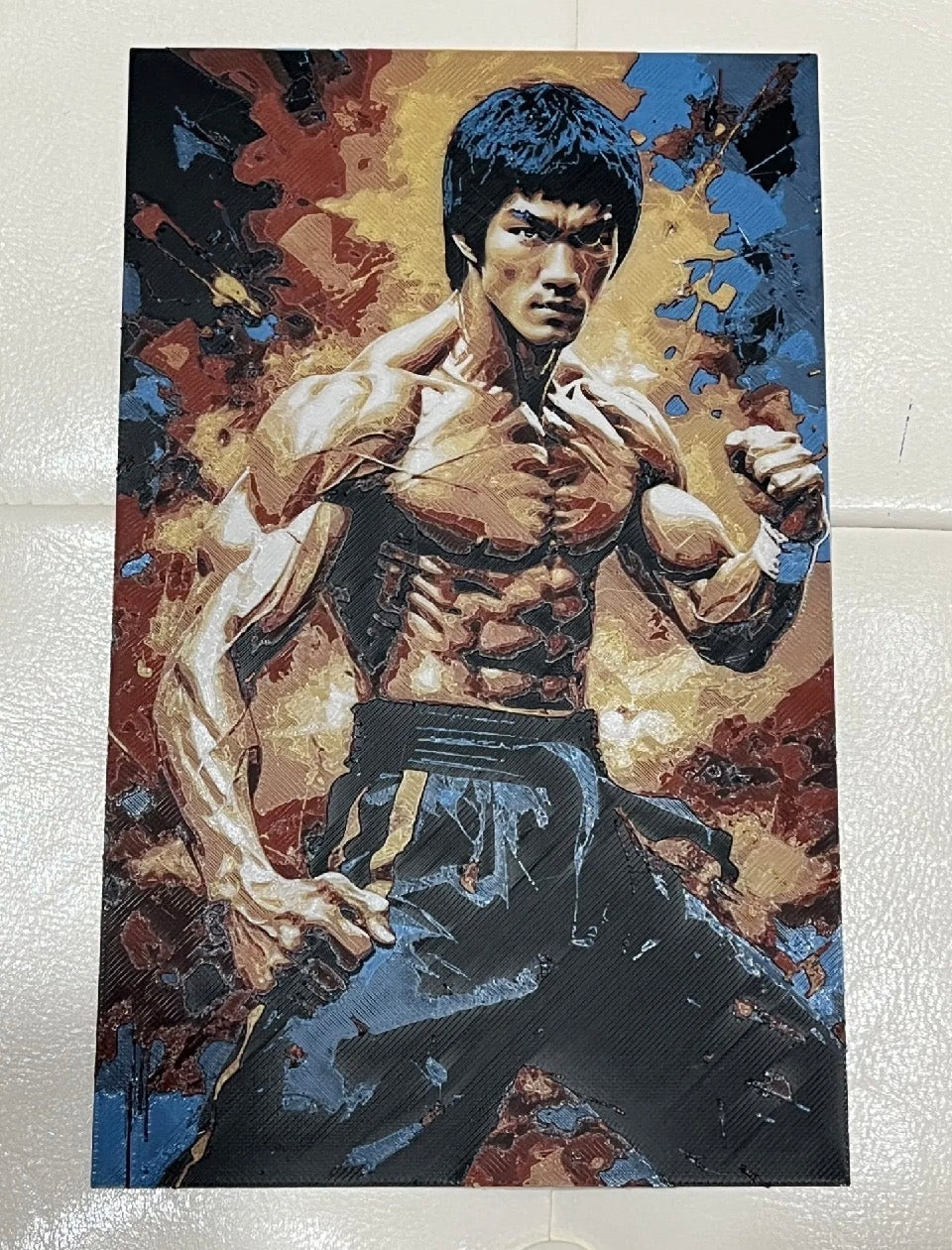 Decoración pared Bruce Lee
